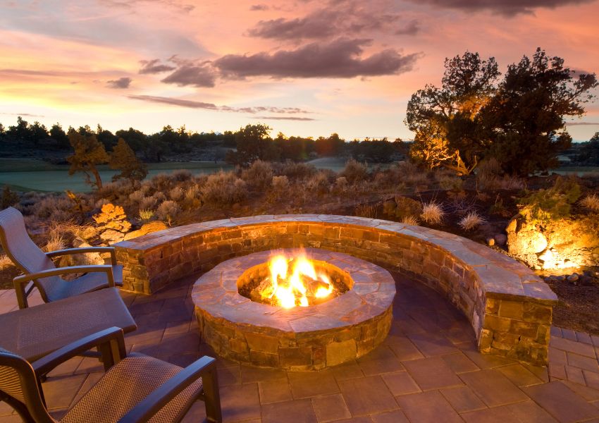 fire-pit-with-trees-in-background